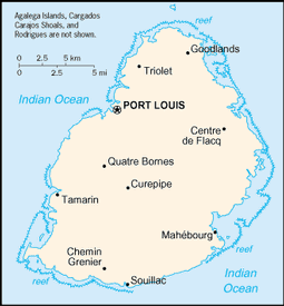 Mappa Mauritius